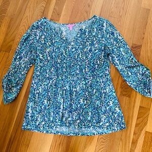Lilly Pulitzer  Smocked Blouse